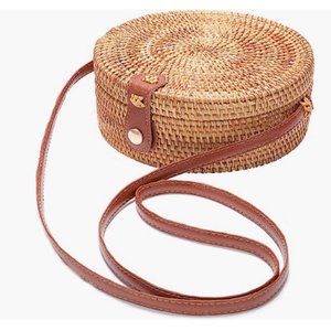 Amerii Rattan Bag, Vegan Leather